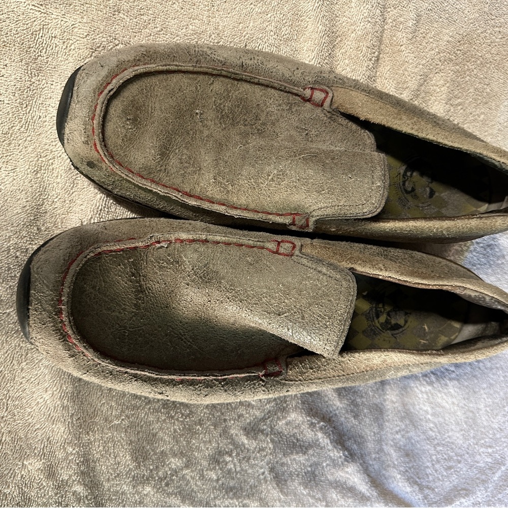 Merrill leather slip on shoes